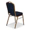 Atlas Commercial Products Crown Back Banquet Chair, Gold Frame, Navy Blue Patterned CBC9NVFGF-BD - alternate 7